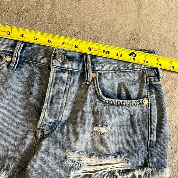 We The Free Free People Distressed Denim Shorts - Picture 9 of 11